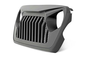 Jeep Wrangler Grille - Rough Country - Angry Eyes - Matte Black - '18-'23